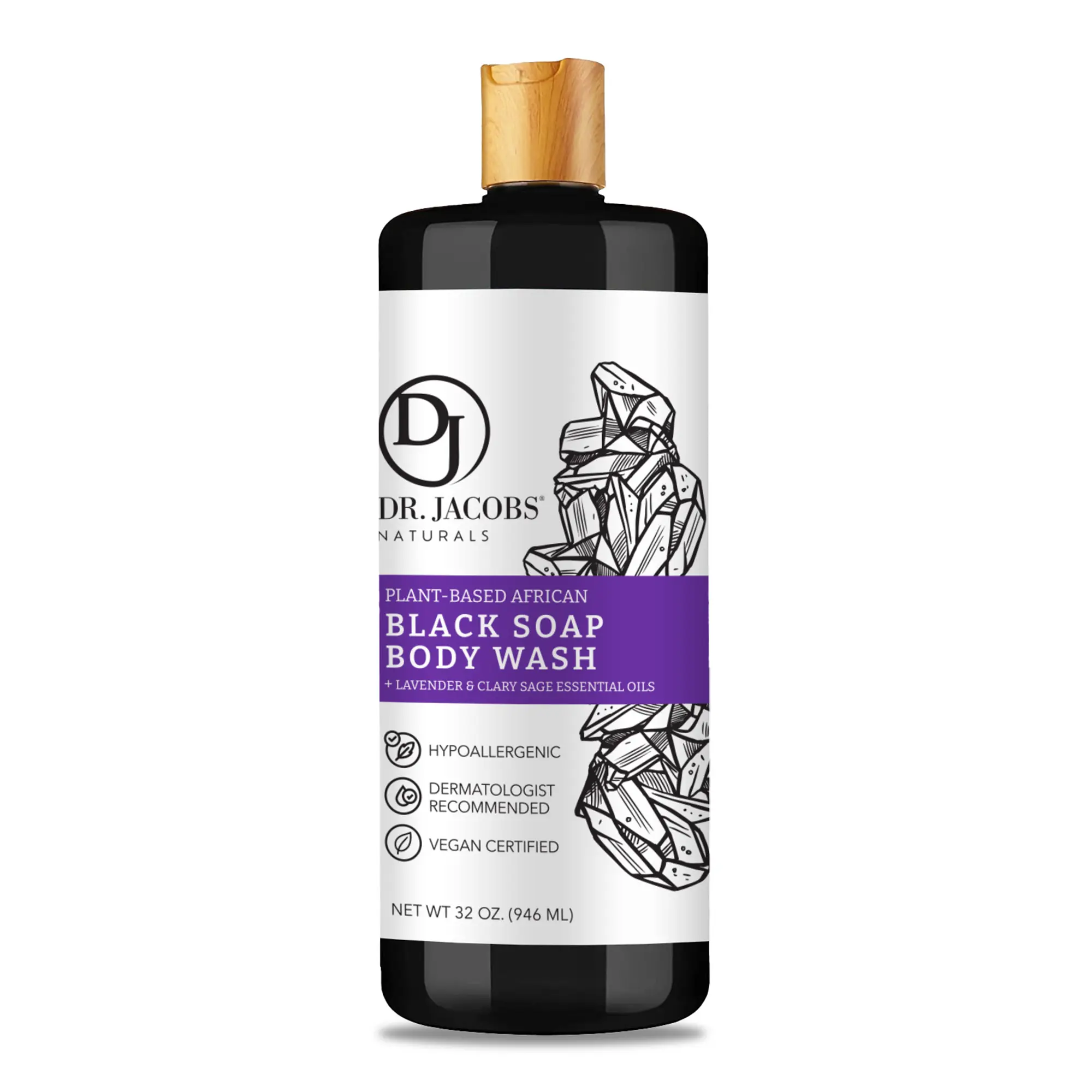 非洲黑皂潔膚露 薰衣草和鼠尾草精油