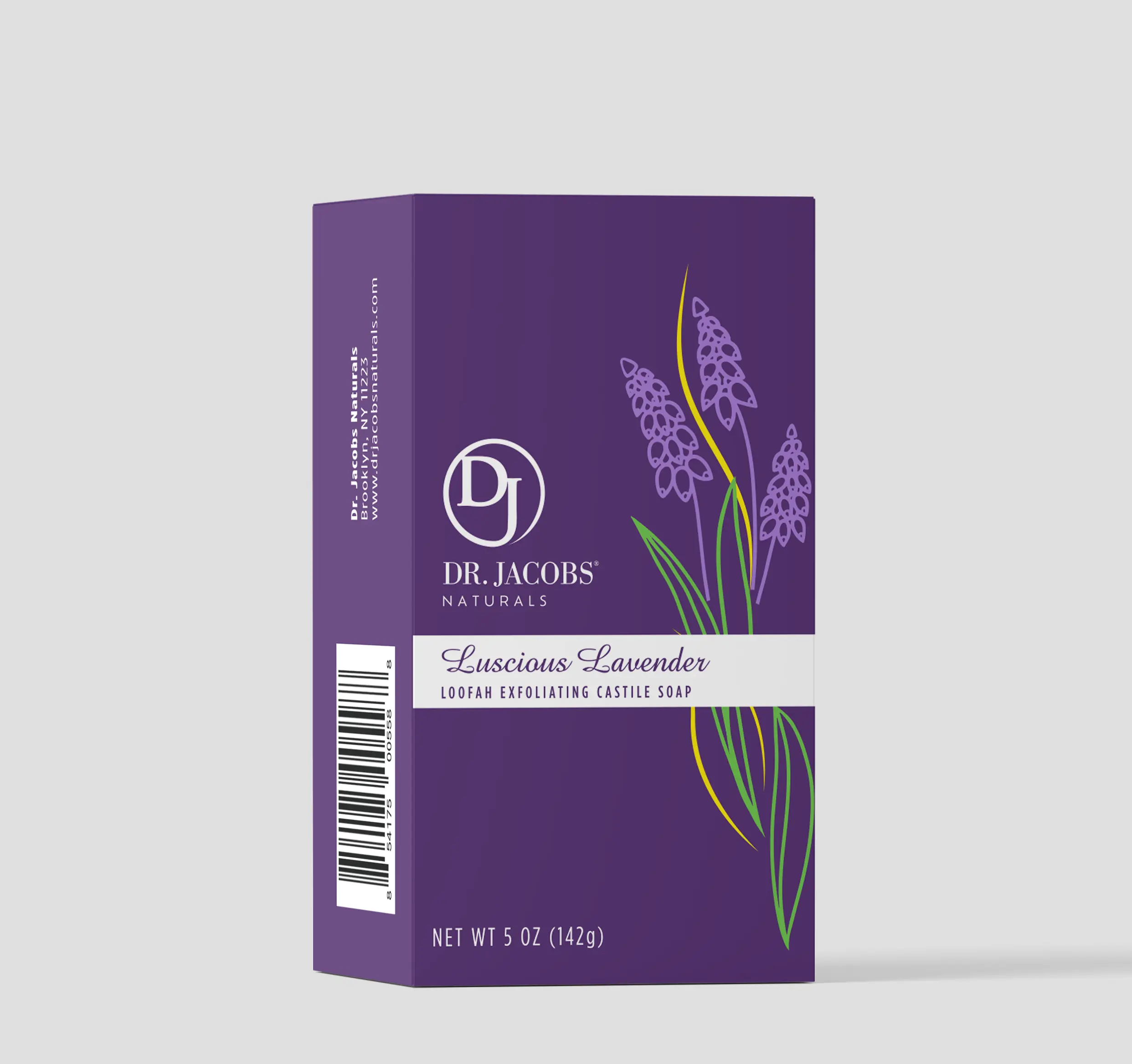 天然絲瓜纖維去角質皂 薰衣草